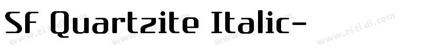 SF Quartzite Italic字体转换